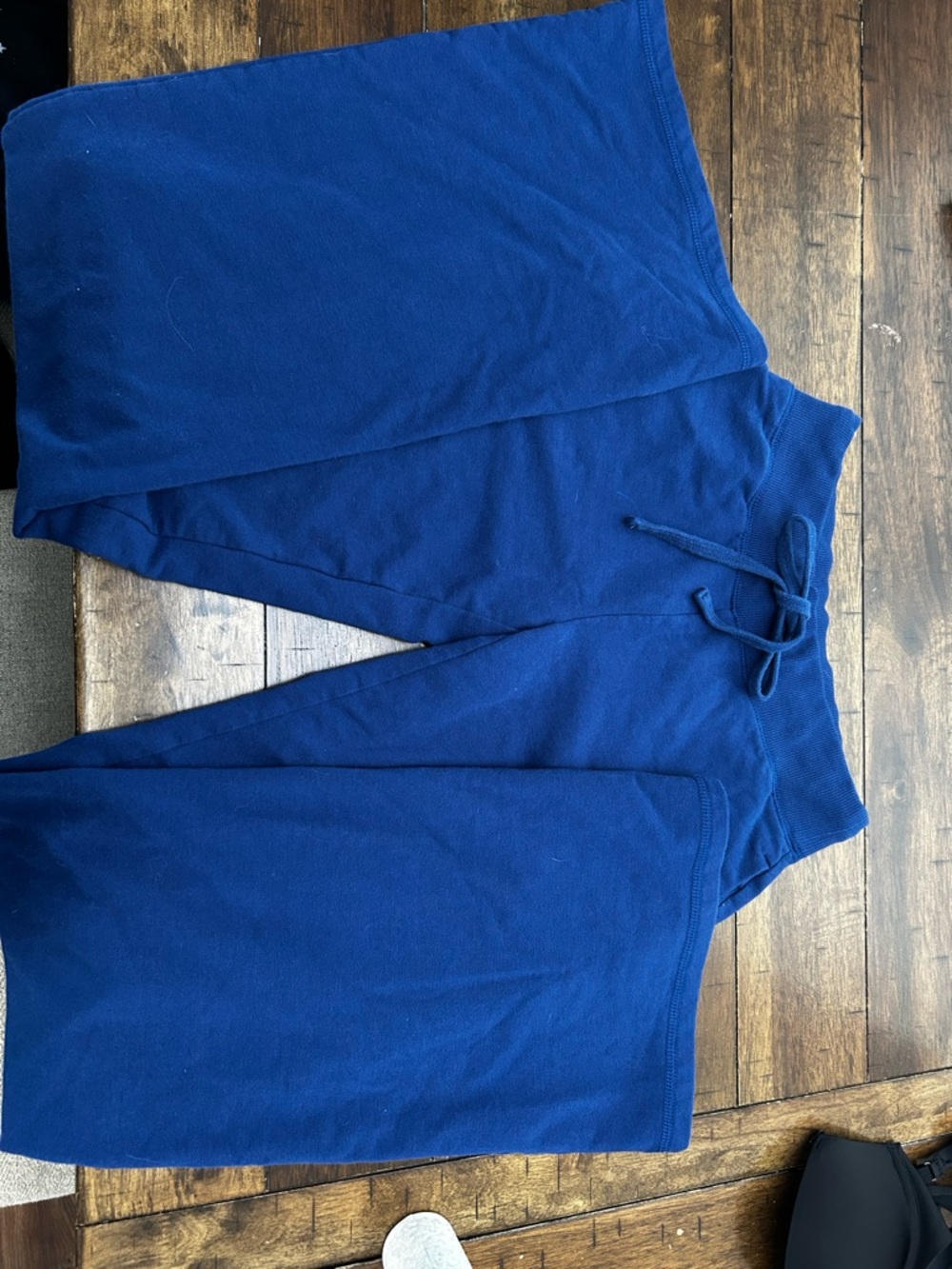 Garage Navy Blue Ribbed Sweatpants